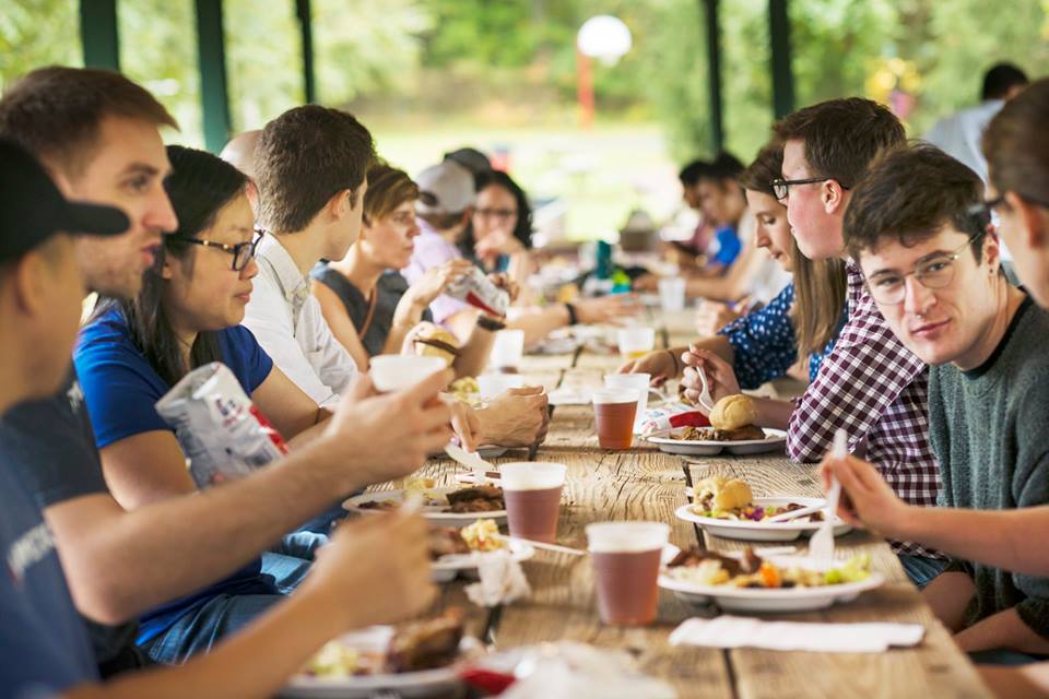 Company-event-eating